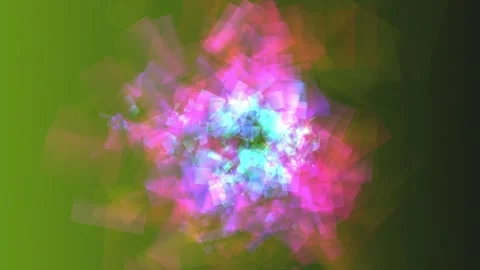 Vibrant colorful geometric shapes exploding in dynamic motion Stock Footage 327974097