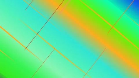 Vibrant Colorful Gradient Background with Geometric Diagonal Lines 動画素材 332126573