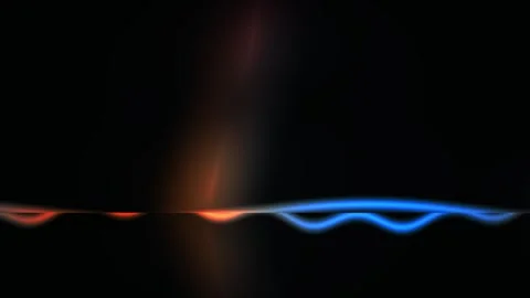 Vibrant colorful light beam waves on black background. Stock Footage 337495746
