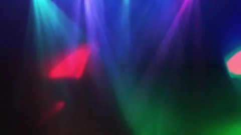 Vibrant colorful light beams moving in darkness Stock Footage 336590701