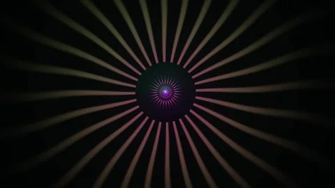 Vibrant colorful light burst on dark background. Stock Footage 335967433