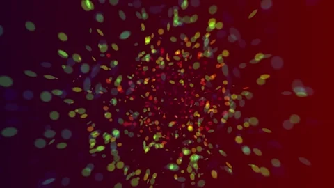 Vibrant colorful lights exploding in dark space 스톡 동영상 327893188