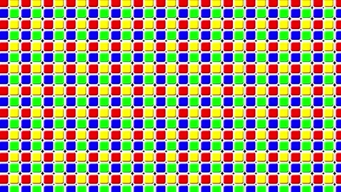 Vibrant colorful pattern with squares in contrasting shades creating a mesm.. Stock Footage 332846586