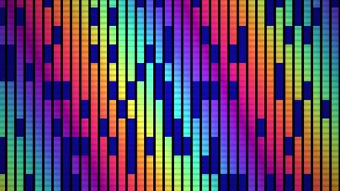 Vibrant colorful pixelated pattern background. Vídeos de archivo 336708836