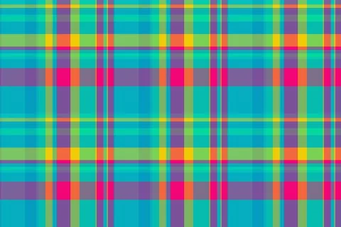 Vibrant, colorful plaid pattern.  Perfect for textile designs, website backgr Stock Illustration