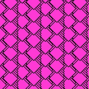 Vibrant colorful shapes pattern seamless background for fabric, wallpaper, .. Stock Illustration