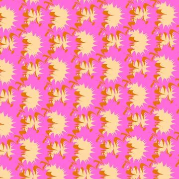 Vibrant colorful shapes pattern seamless background for fabric, wallpaper, .. Stock Illustration