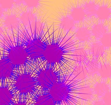 Vibrant colorful shapes pattern seamless background for fabric, wallpaper, .. Stock Illustration
