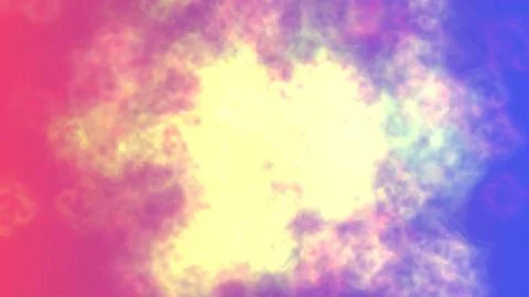 Vibrant colorful smoke clouds in gradient background Stock Illustration