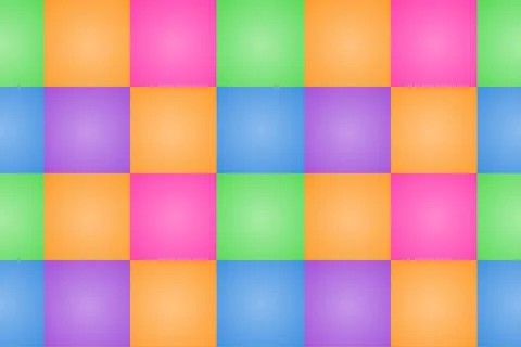 Vibrant colorful square mosaic patterns Stock Illustration