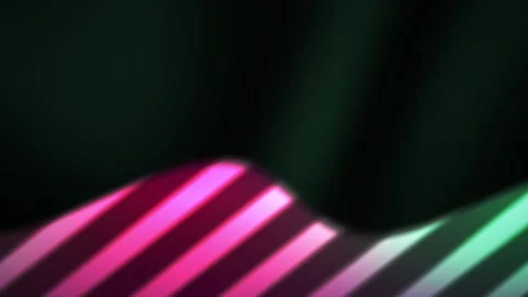 Vibrant colorful striped patterns on dark background. Stock Footage 336257753