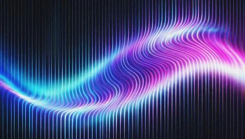 Vibrant colorful wave pattern background design. Illustrazione stock