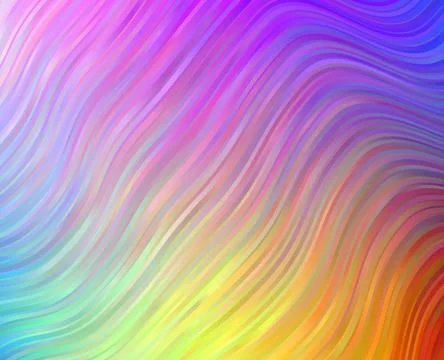 Vibrant Colorful Wavy Pattern Background, Abstract Rainbow Swirl Design 스톡 일러스트