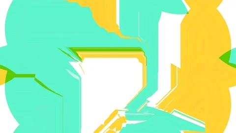 Vibrant colors abstract computer screen motions with visible pixel, glitch Stock Footage 117229792