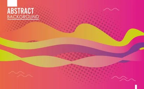Vibrant colors and dinamic background Stock Illustration