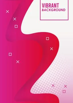 Vibrant colors and dinamic background Stock Illustration