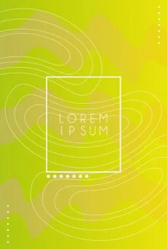 Vibrant colors and dinamic background with square frame Stock Illustration