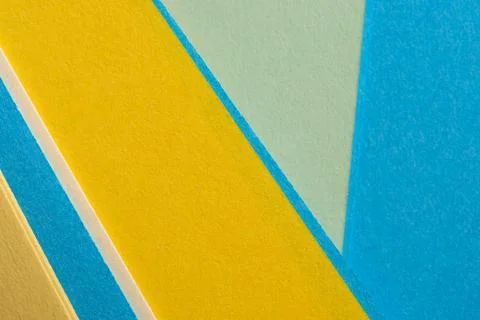 Vibrant colors blend in a dynamic paper composition showcasing shapes Stock Photos