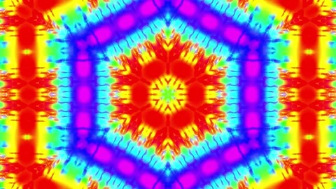 Vibrant colors explode in hypnotic, kaleidoscopic patterns Stock Footage 330738952