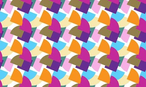 Vibrant colors, geometric patterns . イラスト素材