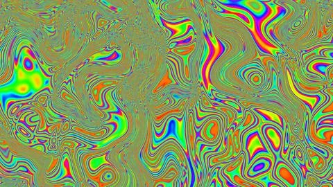 Vibrant colors swirl in psychedelic patterns Stock Illustration