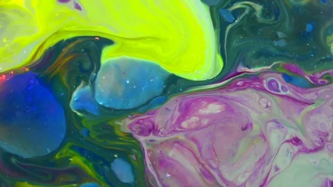 Vibrant Colours Paint Swirling Explosion 24 Stock Footage 115931983
