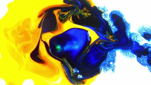 Vibrant Colours Paint Swirling Explosion 156 Stock Footage 116534582