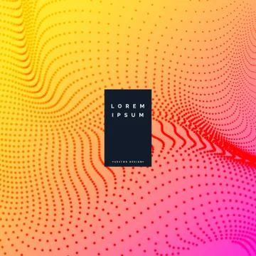 Vibrant colroful background with particle effect Stock Illustration