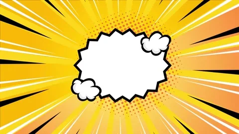 Vibrant comic style background with explosive elements seamless 4k video Stock Footage 293040610