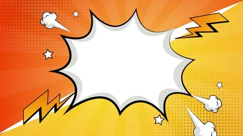 Vibrant comic style layout and explosive patterns with space for text seamless Stock Footage 293045963