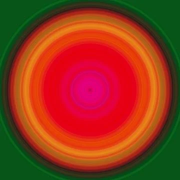 Vibrant Concentric Circle Gradient Art – Modern Abstract Geometry Illustrazione stock