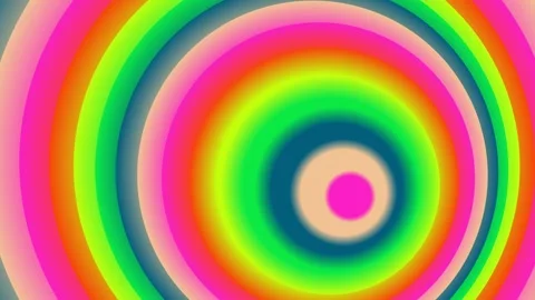 Vibrant concentric circles create a mesmerizing abstract background with a .. Stock Footage 328889361