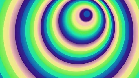Vibrant Concentric Circles in Motion. Stock Footage 330956058