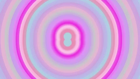 Vibrant Concentric Circles in Pastel Hues Animation. Video stock 330131953