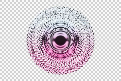 Vibrant concentric circles pattern with gradient colors and intricate swirls Stock Illustration
