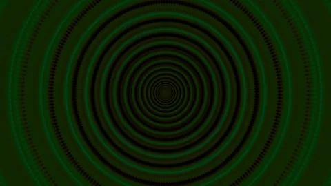 Vibrant concentric circles pulse with vivid, psychedelic hues Stock Footage 345434653