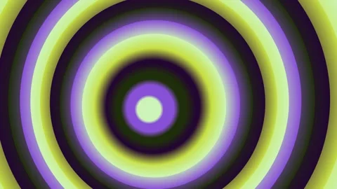 Vibrant Concentric Circles in Purple and Green. Stock Footage 329289808
