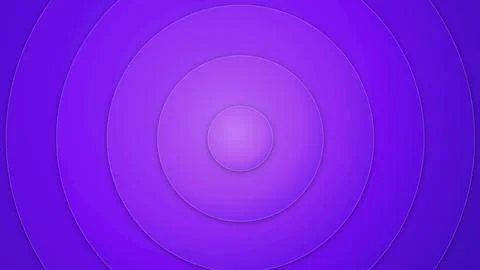 Vibrant Concentric Circular Rings Geometry in Neon Violet Backdrop Design. Stockillustratie