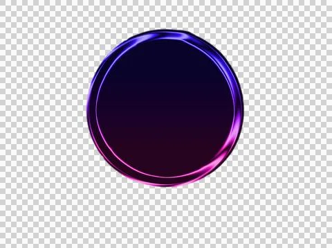 Vibrant concentric gradient rings in purple blue and pink transparent background Stock Illustration