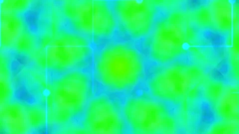 Vibrant cosmic mandala loop: Abstract psychedelic gradient background in ne.. Stock Footage 337711154