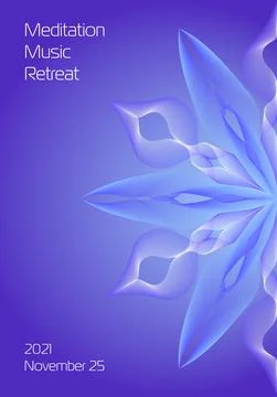 Vibrant cover design with abstract gradient mandala Stock Illustration