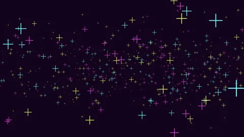 Vibrant crosses in a colorful pattern 스톡 동영상 270402057