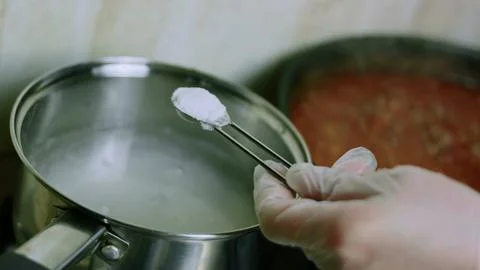 Vibrant culinary study of steaming rice ready for serving Stock Photos