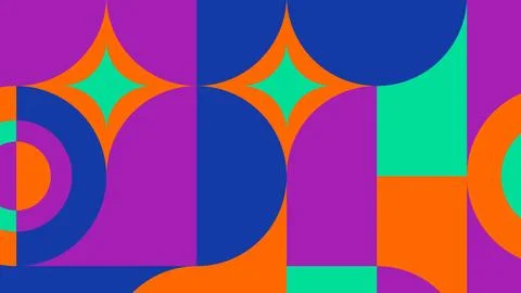 Vibrant curved abstract design background Stock Illustration