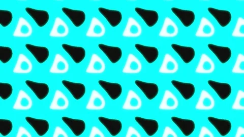 Vibrant Cyan and Dark Blue Fluid Crystalline Pattern Animation Stock Footage 341609042