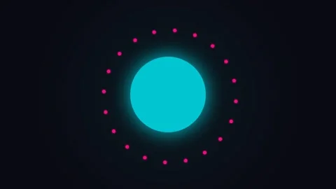Vibrant cyan blue glowing abstract digital background for modern tech graphic Stock Footage 337655668