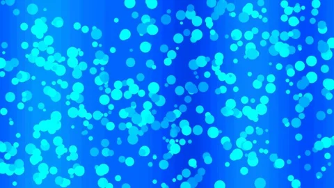 Vibrant cyan bokeh background with dynamic glowing bubble particle effect Stock Footage 336506395