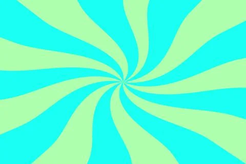 Vibrant Cyan Lime Spiral Vortex Stockillustratie