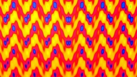 Vibrant cyan yellow abstract psychedelic geometric seamless pattern backgro.. Stock Footage 339500472