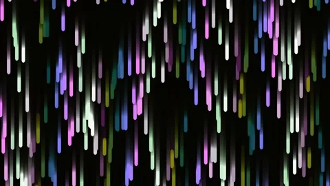 Vibrant data stream: Abstract colored vertical lines flowing on black backg.. Stock Footage 342207847